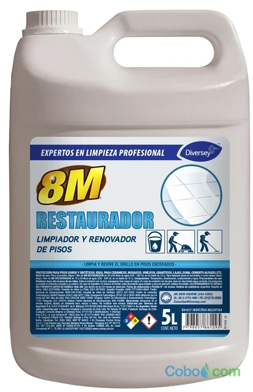 8M RESTAURADOR LIMPIADOR Y RENOVADOR DE PISOS DIVERSEY (4 X 5 LTRS)