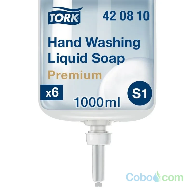 Jabón Líquido Tork  Extra Higiene  sanitizante para Manipulación de Alimentos (6 x 1000 ml)